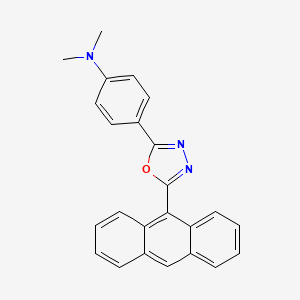 4-(5-(Anthracen-9-yl)-1,3,4-oxadiazol-2-yl)-N,N-dimethylaniline