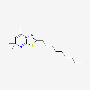 5,7,7-Trimethyl-2-nonyl-7H-[1,3,4]thiadiazolo[3,2-a]pyrimidine