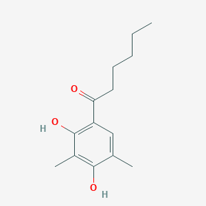 1-(2,4-Dihydroxy-3,5-dimethylphenyl)hexan-1-one