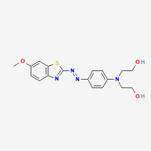 molecular formula C18H20N4O3S B1293615 2,2'-((4-((6-Methoxybenzothiazol-2-yl)azo)phenyl)imino)bisethanol CAS No. 6373-93-9