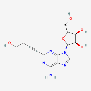 Adenosine, 2-(4-hydroxy-1-butynyl)-