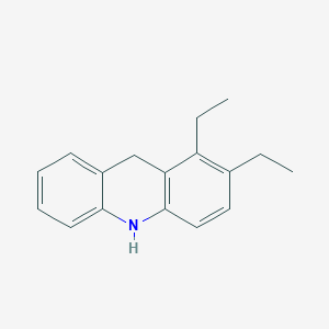 molecular formula C17H19N B12936248 1,2-Diethyl-9,10-dihydroacridine CAS No. 106100-38-3