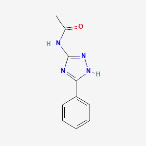 N-(5-phenyl-1H-1,2,4-triazol-3-yl)acetamide