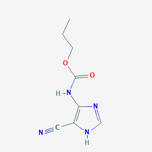 Propyl (5-cyano-1H-imidazol-4-yl)carbamate