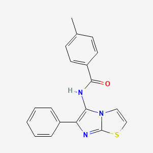 4-Methyl-N-(6-phenylimidazo[2,1-b][1,3]thiazol-5-yl)benzamide