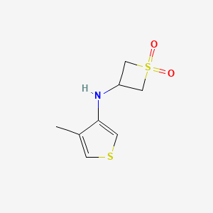 3-((4-Methylthiophen-3-yl)amino)thietane 1,1-dioxide