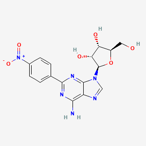 Adenosine, 2-(4-nitrophenyl)-