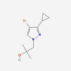 1-(4-Bromo-3-cyclopropyl-1H-pyrazol-1-yl)-2-methylpropan-2-ol