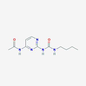 N-{2-[(Butylcarbamoyl)amino]pyrimidin-4-yl}acetamide