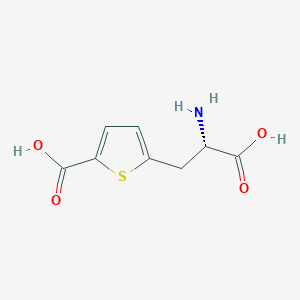 molecular formula C8H9NO4S B12936373 (S)-5-(2-Amino-2-carboxyethyl)thiophene-2-carboxylic acid 