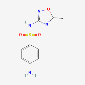 4-amino-N-(5-methyl-1,2,4-oxadiazol-3-yl)benzenesulfonamide