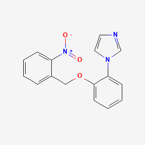 1-{2-[(2-Nitrophenyl)methoxy]phenyl}-1H-imidazole