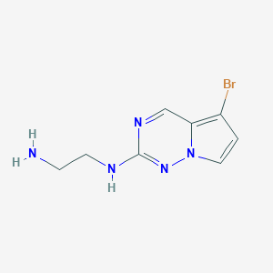 N1-(5-Bromopyrrolo[2,1-f][1,2,4]triazin-2-yl)ethane-1,2-diamine