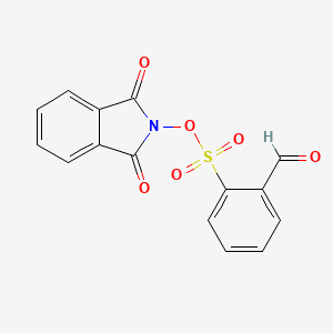 2-{[(1,3-Dioxo-1,3-dihydro-2H-isoindol-2-yl)oxy]sulfonyl}benzaldehyde