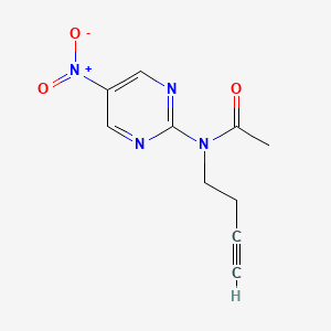 N-(But-3-yn-1-yl)-N-(5-nitropyrimidin-2-yl)acetamide