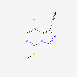 8-Bromo-5-(methylthio)imidazo[1,5-c]pyrimidine-1-carbonitrile