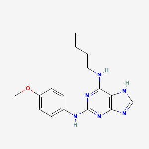 N~6~-Butyl-N~2~-(4-methoxyphenyl)-7H-purine-2,6-diamine