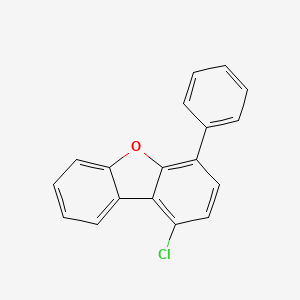 molecular formula C18H11ClO B12936605 1-Chloro-4-phenyldibenzo[b,d]furan 