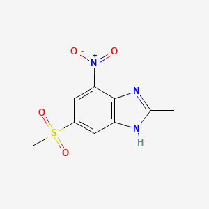 6-(Methanesulfonyl)-2-methyl-4-nitro-1H-benzimidazole