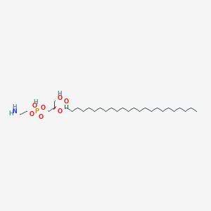 molecular formula C29H60NO7P B12936746 [(2R)-1-[2-aminoethoxy(hydroxy)phosphoryl]oxy-3-hydroxypropan-2-yl] tetracosanoate 