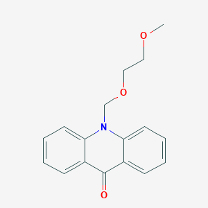 molecular formula C17H17NO3 B12936796 9(10H)-Acridinone, 10-[(2-methoxyethoxy)methyl]- CAS No. 147643-41-2