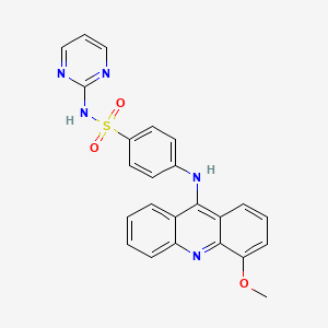 4-[(4-Methoxyacridin-9-YL)amino]-N-(pyrimidin-2-YL)benzene-1-sulfonamide