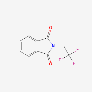 molecular formula C10H6F3NO2 B12936822 2-(2,2,2-Trifluoroethyl)isoindole-1,3-dione CAS No. 13909-07-4