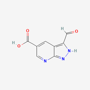 3-Formyl-1H-pyrazolo[3,4-b]pyridine-5-carboxylic acid