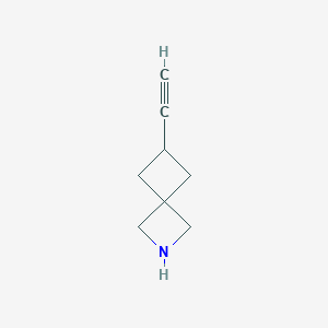 molecular formula C8H11N B12936861 6-Ethynyl-2-azaspiro[3.3]heptane 