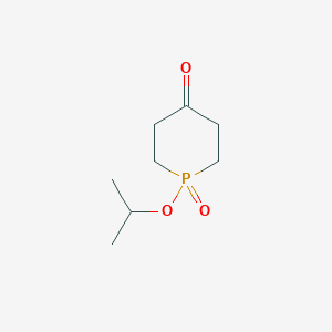 molecular formula C8H15O3P B12936886 1-Isopropoxyphosphinan-4-one 1-oxide 