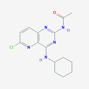 N-(6-Chloro-4-(cyclohexylamino)pyrido[3,2-d]pyrimidin-2-yl)acetamide