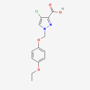 4-Chloro-1-((4-ethoxyphenoxy)methyl)-1H-pyrazole-3-carboxylic acid