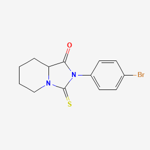 2-(4-Bromophenyl)-3-thioxohexahydroimidazo[1,5-a]pyridin-1(5h)-one