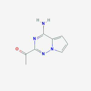 1-(4-Aminopyrrolo[2,1-f][1,2,4]triazin-2-yl)ethan-1-one