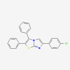 Imidazo[2,1-b]thiazole, 6-(4-chlorophenyl)-2,3-diphenyl-