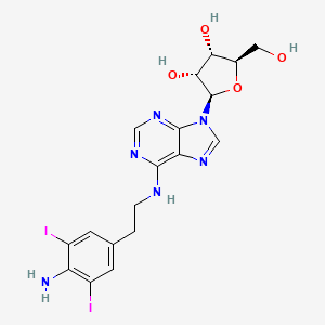 (2R,3R,4S,5R)-2-[6-[2-(4-amino-3,5-diiodophenyl)ethylamino]purin-9-yl]-5-(hydroxymethyl)oxolane-3,4-diol