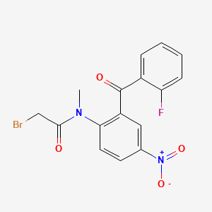 2-Bromo-N-(2-(2-fluorobenzoyl)-4-nitrophenyl)-N-methylacetamide