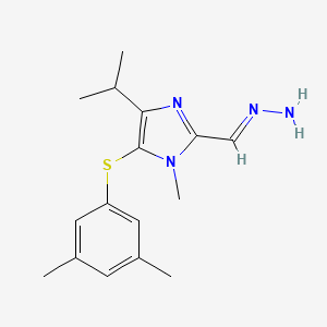 5-(3,5-Dimethylphenylthio)-4-isopropyl-1-methyl-1H-imidazole-2-carbaldehyde hydrazone