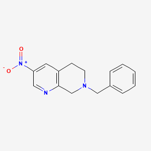 7-Benzyl-3-nitro-5,6,7,8-tetrahydro-1,7-naphthyridine