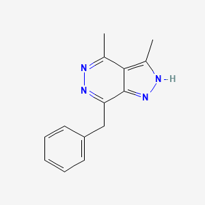 7-Benzyl-3,4-dimethyl-1H-pyrazolo(3,4-d)pyridazine