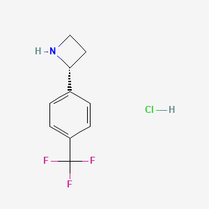 (R)-2-(4-(Trifluoromethyl)phenyl)azetidine hydrochloride