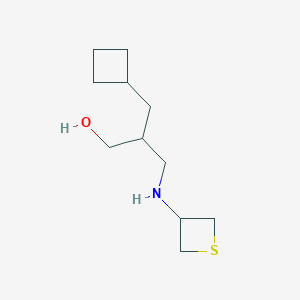 3-Cyclobutyl-2-((thietan-3-ylamino)methyl)propan-1-ol