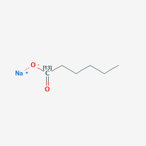 molecular formula C6H11NaO2 B12937316 Sodium hexanoate-1-13C 