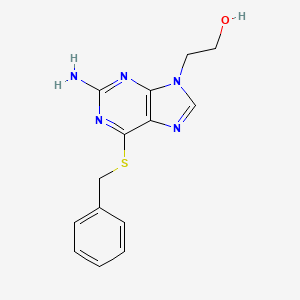 2-(2-Amino-6-(benzylthio)-9H-purin-9-yl)ethanol