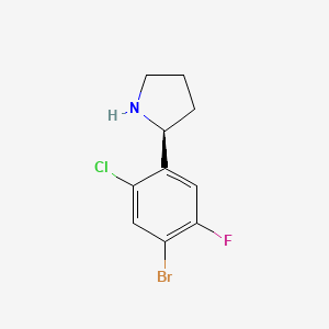 (S)-2-(4-Bromo-2-chloro-5-fluorophenyl)pyrrolidine