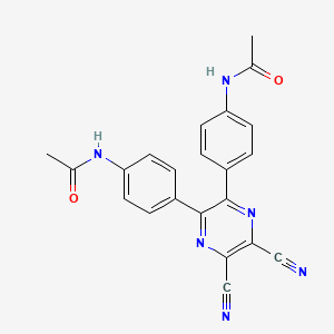 N,N'-((5,6-Dicyanopyrazine-2,3-diyl)bis(4,1-phenylene))diacetamide