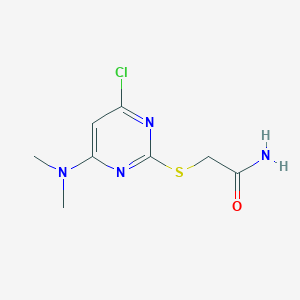 2-{[4-Chloro-6-(dimethylamino)pyrimidin-2-yl]sulfanyl}acetamide