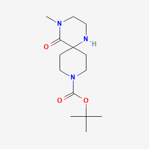 tert-Butyl 4-methyl-5-oxo-1,4,9-triazaspiro[5.5]undecane-9-carboxylate