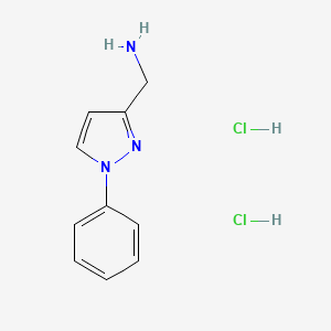 (1-Phenyl-1H-pyrazol-3-yl)methanamine dihydrochloride