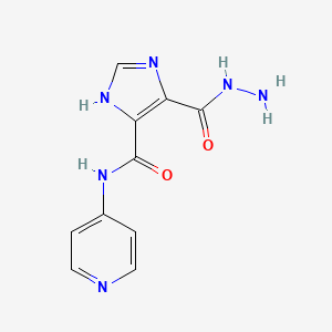 4-(hydrazinecarbonyl)-N-pyridin-4-yl-1H-imidazole-5-carboxamide